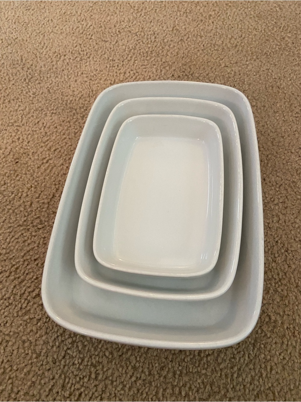Bauhaus nesting casserole dishes (set of 3)